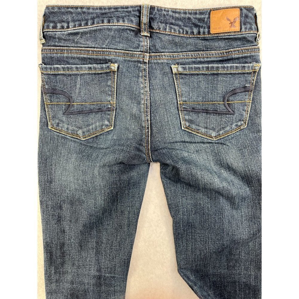 American Eagle Outfitters Womens Skinny Stretch Jeans Size 0 Dark Wash - Picture 11 of 16